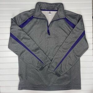 Badger Sport men’s 1/4 zip long sleeve pullover top shirt athletic